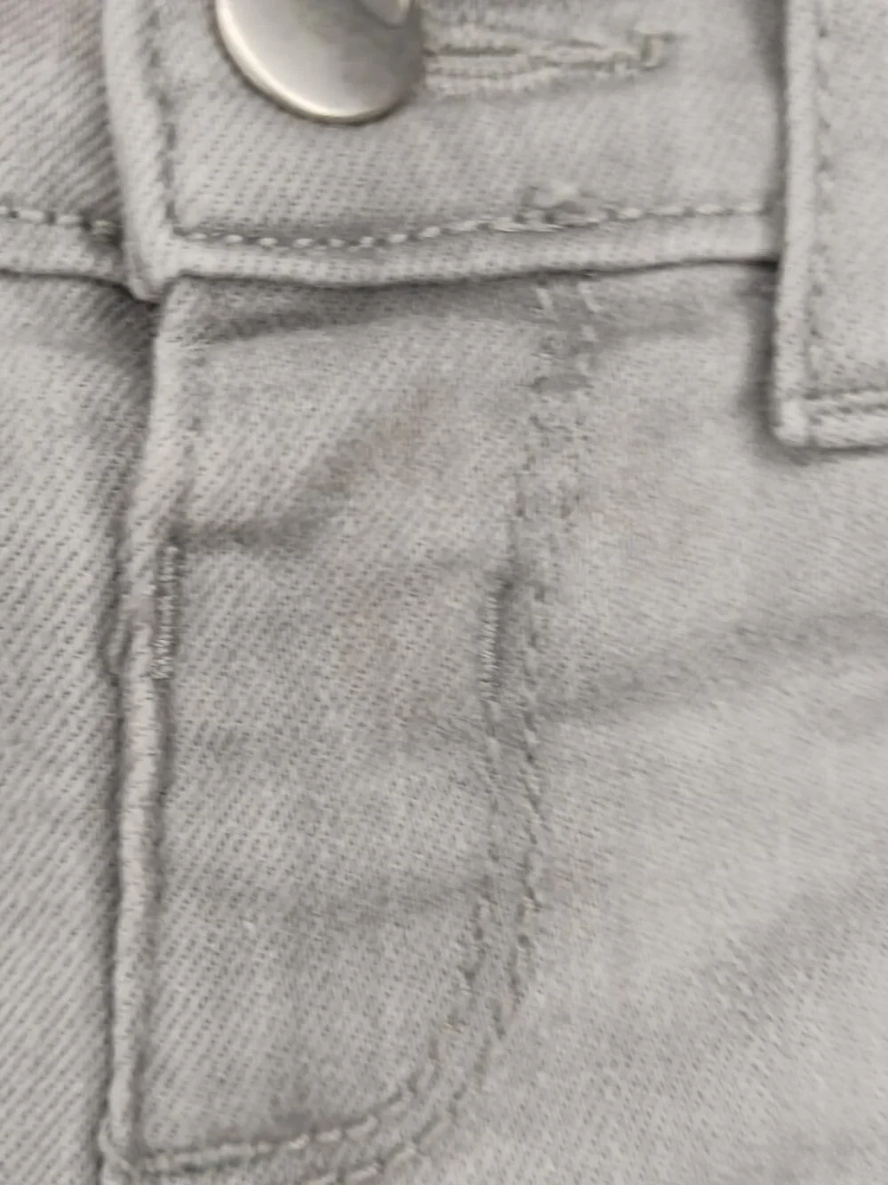 The Childrens Place Girls 12-18M Jegging Pants Jeans Gray Stretch Waist (Read)